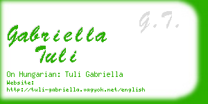 gabriella tuli business card